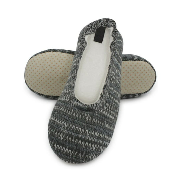 Dr Keller MAE Ladies Womens Warm Soft Textile Knitted Slip-On Mule Slippers